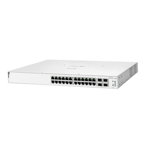 HPE Aruba Networking Networking Instant On Switch 24p Gigabit CL4 PoE 4p SFP+ 370W 1930 Managed L2/L3/L4 Gigabit Ethernet (10/100/1000) Power over Ethernet (PoE) 1U Wit - Image 2