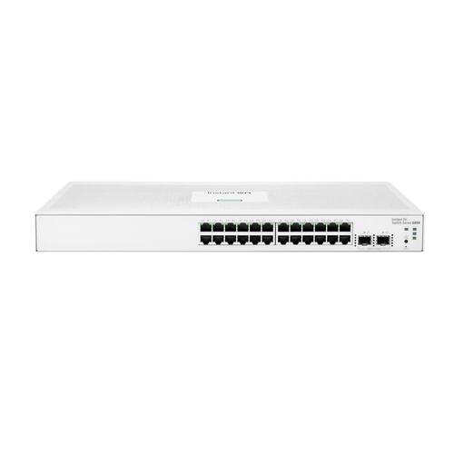 HPE Aruba Networking Networking Instant On Switch 24p Gigabit 2p SFP 1830 Managed L2 Gigabit Ethernet (10/100/1000) Power over Ethernet (PoE) 1U - Image 1