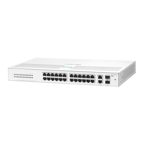 HPE Aruba Networking Networking Instant On Switch 26p Gigabit 2p SFP 1430 Unmanaged L2 Gigabit Ethernet (10/100/1000) 1U Wit - Image 2