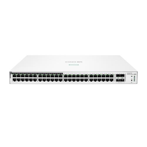 HPE Aruba Networking Networking Instant On Switch 48p Gigabit CL4 PoE 4p SFP 370W 1830 Managed L2 Gigabit Ethernet (10/100/1000) Power over Ethernet (PoE) 1U - Image 1