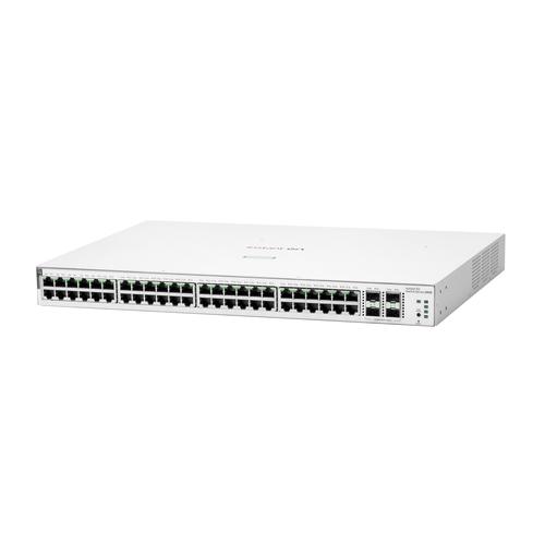 HPE Aruba Networking Networking Instant On Switch 48p Gigabit CL4 PoE 4p SFP+ 370W 1930 Managed L2/L3/L4 Gigabit Ethernet (10/100/1000) Power over Ethernet (PoE) 1U Wit - Image 2