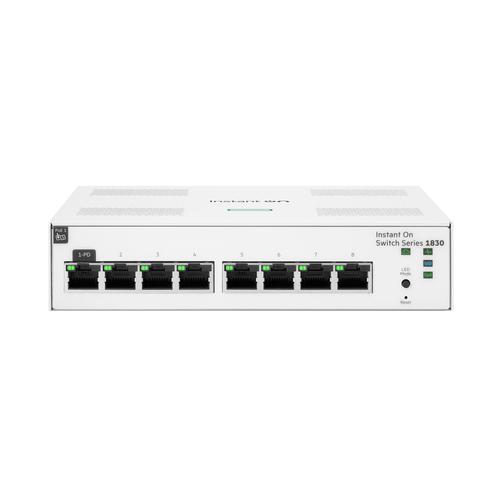 HPE Aruba Networking Networking Instant On Switch 8p Gigabit 1830 Managed L2 Gigabit Ethernet (10/100/1000) Power over Ethernet (PoE) - Image 1