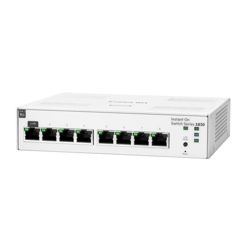 HPE Aruba Networking Networking Instant On Switch 8p Gigabit 1830 Managed L2 Gigabit Ethernet (10/100/1000) Power over Ethernet (PoE) - Image 2