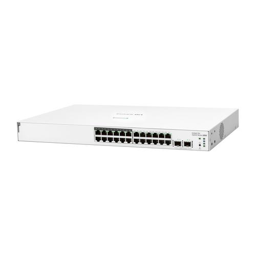 HPE Aruba Networking Networking Instant On Switch 24p Gigabit CL4 PoE 2p SFP 195W 1830 Managed L2 Gigabit Ethernet (10/100/1000) Power over Ethernet (PoE) 1U - Image 2
