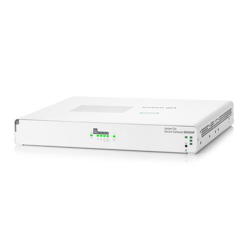 HPE Networking Instant On Secure Gateway 5-port SmartRate 2.5G PoE+ 64W SG2505P gateway/controller 10, 100, 1000, 2500 Mbit/s