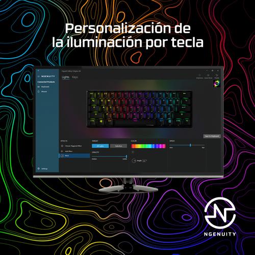 HyperX Alloy Origins 60 - mechanisch gamingtoetsenbord - HX Red (US-indeling) - Image 6