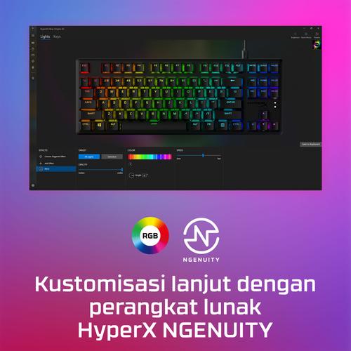 HyperX Alloy Origins Core - mechanisch gamingtoetsenbord - HX Red (US-indeling) - Image 7