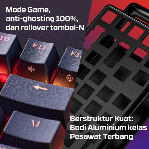 HyperX Alloy Origins Core - mechanisch gamingtoetsenbord - HX Blue (US-indeling) - Image 9