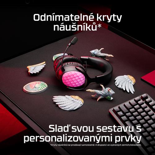 HyperX Cloud III S Wireless - Gaming Headset (zwart-rood) - Image 9