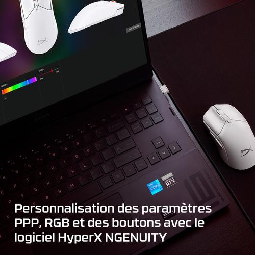HyperX Pulsefire Haste 2 Mini - draadloze gamingmuis (wit) - Image 9