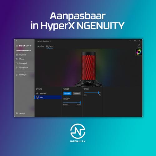 HyperX QuadCast 2 - USB-microfoon (zwart) - Image 6