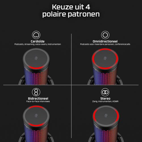 HyperX QuadCast 2 S - USB-microfoon (zwart) - Image 7