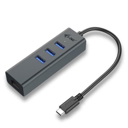 i-tec Metal USB-C HUB 3 Port + Gigabit Ethernet Adapter - Image 1