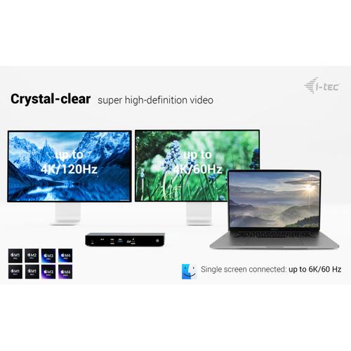 i-tec Thunderbolt4 Triple Display Docking Station + Power Delivery 96W - Image 2