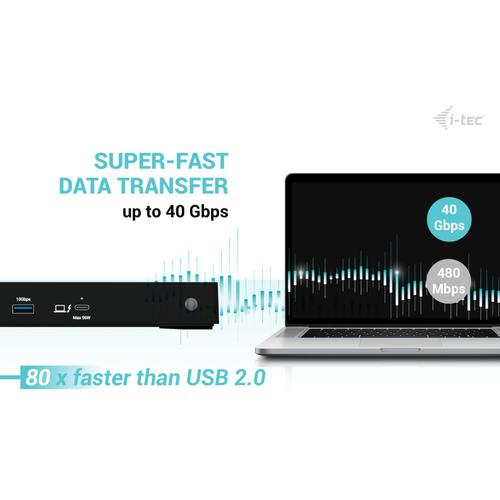 i-tec Thunderbolt4 Triple Display Docking Station + Power Delivery 96W - Image 6