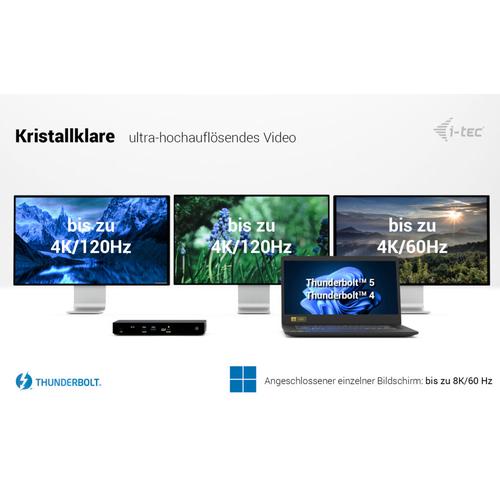 i-tec Thunderbolt4 Triple Display Docking Station + Power Delivery 96W - Image 9