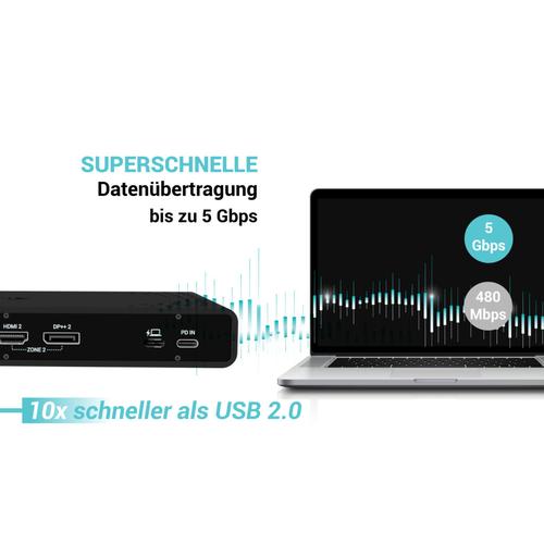 i-tec Universal Dual 4K Display Docking Station + Power Delivery 85W - Image 8