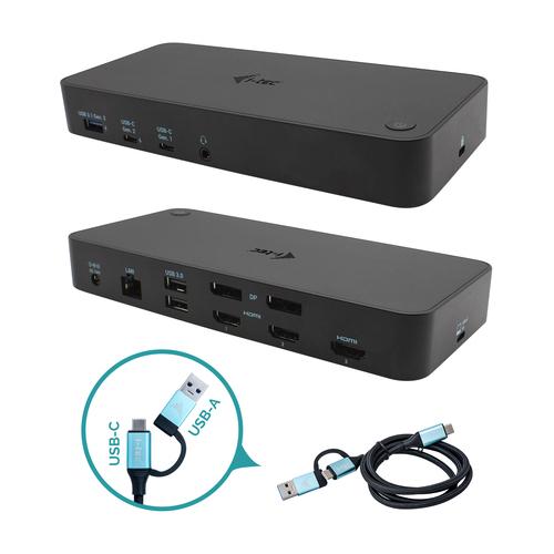 i-tec USB 3.0 / USB-C / Thunderbolt, 3x 4K Docking Station + Power Delivery 100W - Image 1