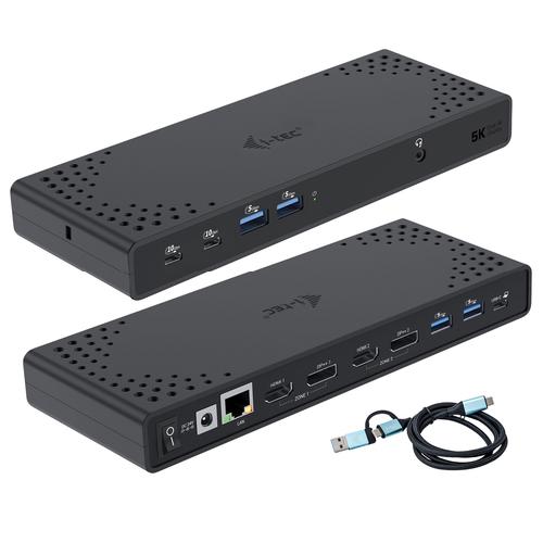 i-tec USB 3.0 / USB-C / Thunderbolt 3 Dual Display Docking Station Gen2 + Power Delivery 100W - Image 1