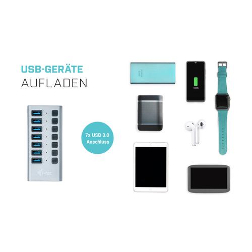 i-tec USB 3.0 Charging HUB 7port + Power Adapter 36 W - Image 2