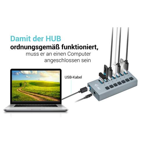 i-tec USB 3.0 Charging HUB 7port + Power Adapter 36 W - Image 6