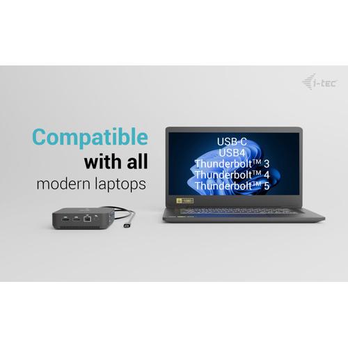 i-tec USB-C DP Dual HDMI Docking Station with Power Delivery 100 W - Image 3