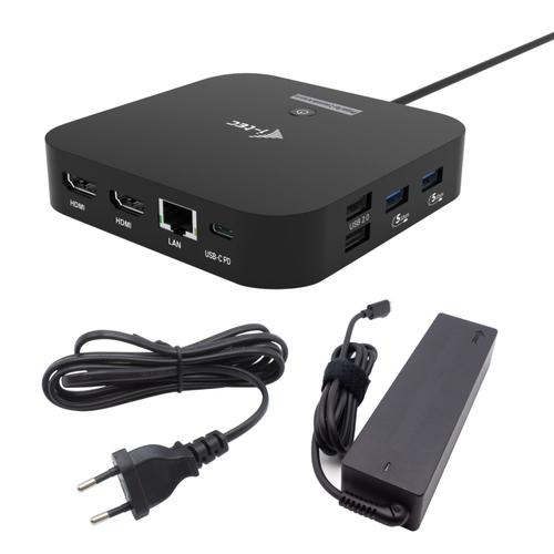 i-tec USB-C Dual HDMI Docking Station with Power Delivery 100 W + Universal Charger 100W - Image 1