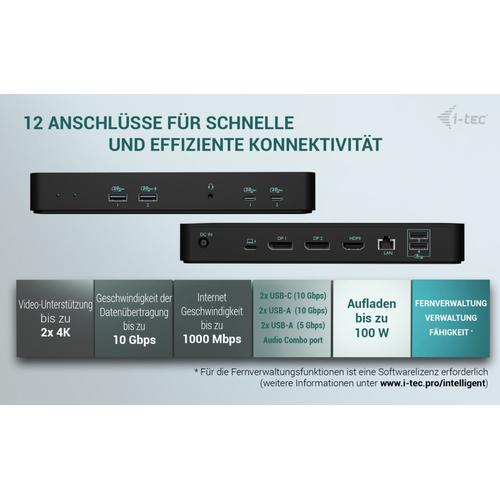 i-tec USB-C Intelligent Triple Display Docking Station + Power Delivery 100W - Image 9