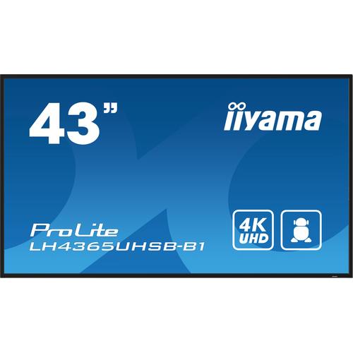 iiyama LH4365UHSB-B1 beeldkrant Kiosk-ontwerp 108 cm (42.5") LED Wifi 800 cd/m² 4K Ultra HD Zwart Type processor Android 11 24/7 - Image 10