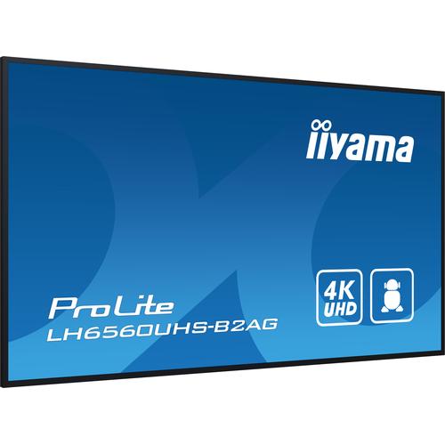 iiyama LH6560UHS-B2AG beeldkrant Digitaal A-kaart 163,8 cm (64.5") LED Wifi 500 cd/m² 4K Ultra HD Zwart Type processor Android 11 24/7 - Image 10