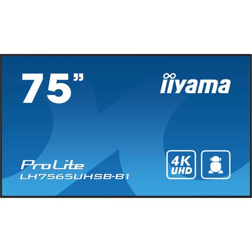 iiyama LH7565UHSB-B1 beeldkrant Kiosk-ontwerp 189,2 cm (74.5") LED Wifi 800 cd/m² 4K Ultra HD Zwart Type processor Android 11 24/7 - Image 10