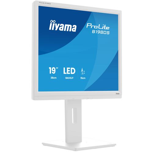 iiyama ProLite B1980S-W1 computer monitor 48,3 cm (19") 1280 x 1024 Pixels SVGA LED Wit - Image 1
