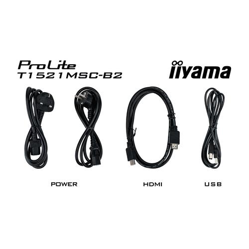 iiyama ProLite T1521MSC-B2 computer monitor 38,1 cm (15") 1024 x 768 Pixels XGA LED Touchscreen Tafelblad Zwart - Image 8