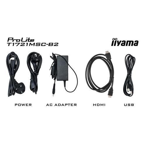 iiyama ProLite T1721MSC-B2 computer monitor 43,2 cm (17") 1280 x 1024 Pixels SXGA LED Touchscreen Tafelblad Zwart - Image 5