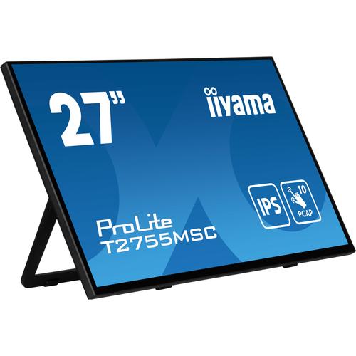 iiyama ProLite T2755MSC-B1 computer monitor 68,6 cm (27") 1920 x 1080 Pixels Full HD LED Touchscreen Tafelblad Zwart
