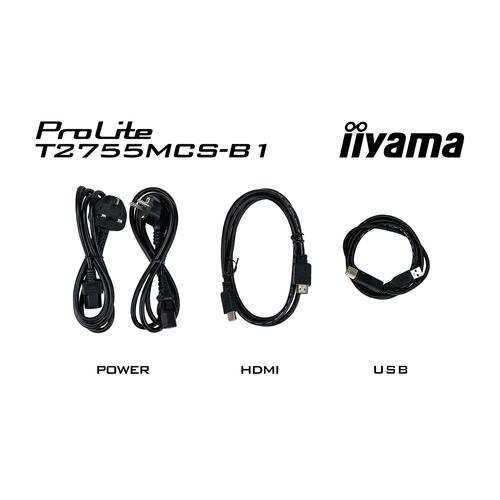 iiyama ProLite T2755MSC-B1 computer monitor 68,6 cm (27") 1920 x 1080 Pixels Full HD LED Touchscreen Tafelblad Zwart - Image 2