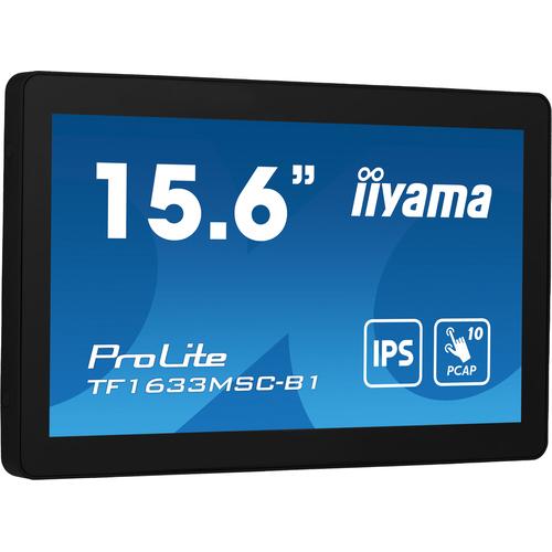 iiyama ProLite TF1633MSC-B1 computer monitor 39,6 cm (15.6") 1920 x 1080 Pixels Full HD Touchscreen Zwart - Image 1