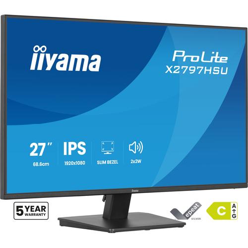 iiyama ProLite X2797HSU-B1 computer monitor 68,6 cm (27") 1920 x 1080 Pixels Full HD LED Zwart - Image 1