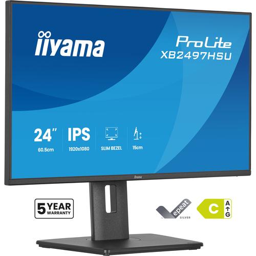 iiyama ProLite XB2497HSU-B1 computer monitor 60,5 cm (23.8") 1920 x 1080 Pixels Full HD LED Zwart - Image 1