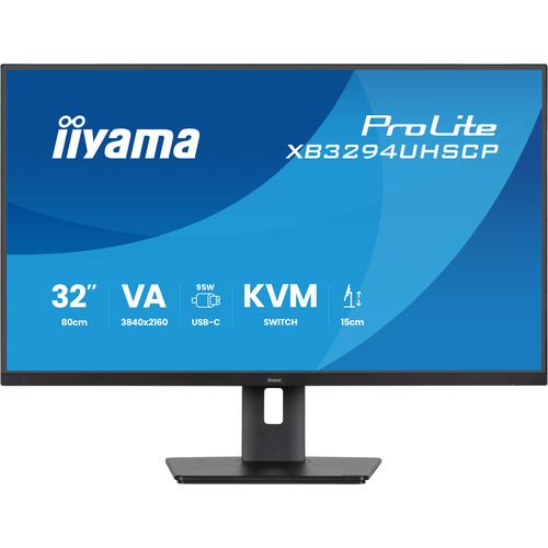 iiyama ProLite XB3294UHSCP-B1 computer monitor 80 cm (31.5") 3840 x 2160 Pixels 4K Ultra HD Zwart - Image 1