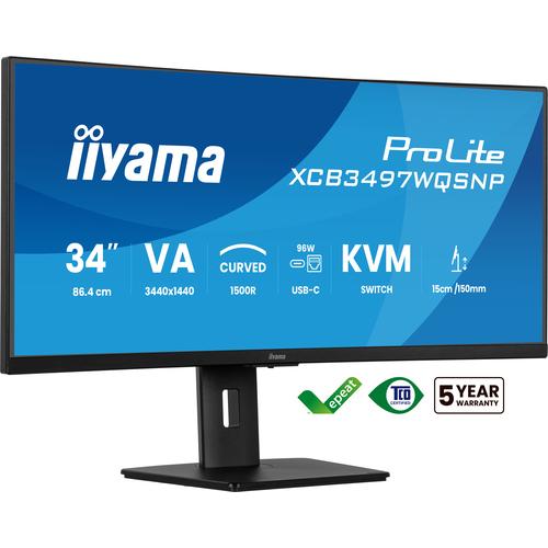 iiyama ProLite XCB3497WQSNP-B1 computer monitor 86,4 cm (34") 3440 x 1440 Pixels UltraWide Quad HD LED Zwart - Image 10