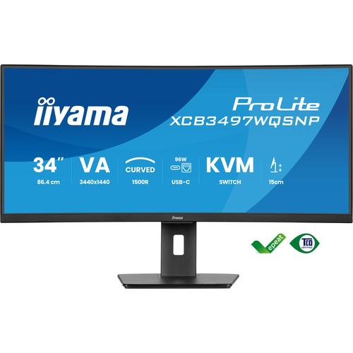 iiyama ProLite XCB3497WQSNP-B1 computer monitor 86,4 cm (34") 3440 x 1440 Pixels UltraWide Quad HD LED Zwart - Image 8