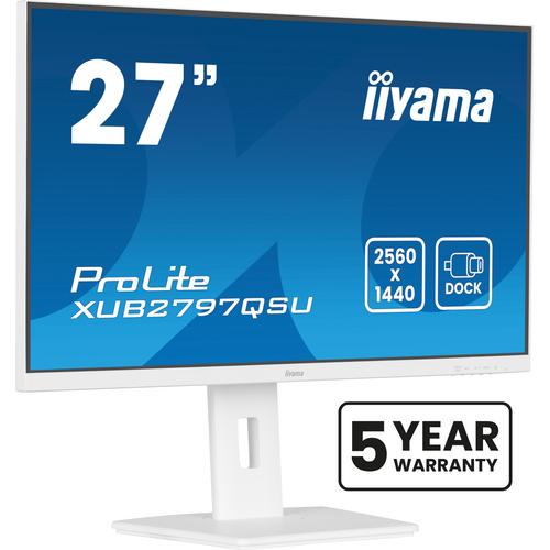 iiyama ProLite XUB2797QSU-W2 computer monitor 68,6 cm (27") 2560 x 1440 Pixels Quad HD LED Wit - Image 1