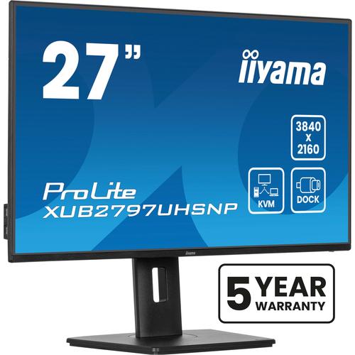 iiyama ProLite XUB2797UHSNP-B1 computer monitor 68,6 cm (27") 3840 x 2160 Pixels 4K Ultra HD LED Zwart - Image 1
