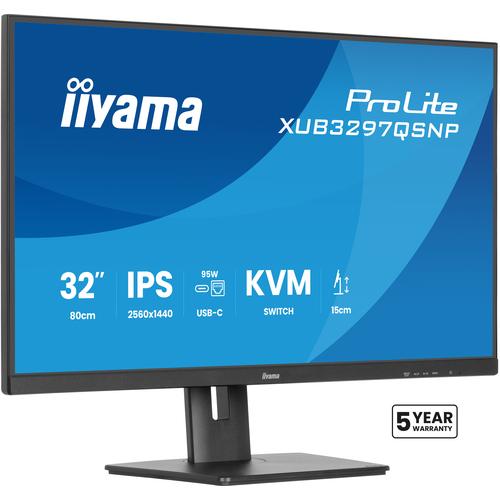 iiyama ProLite XUB3297QSNP-B1 computer monitor 81,3 cm (32") 2560 x 1440 Pixels Quad HD LED Zwart - Image 1