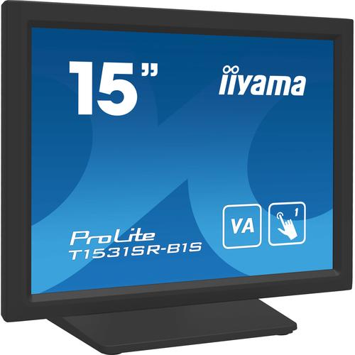 iiyama T1531SR-B1S computer monitor 38,1 cm (15") 1024 x 768 Pixels XGA LCD Touchscreen Zwart - Image 1