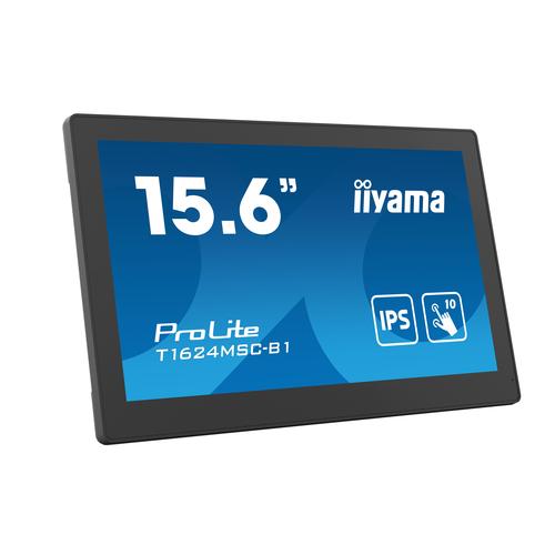 iiyama T1624MSC-B1 computer monitor 39,6 cm (15.6") 1920 x 1080 Pixels Full HD LED Touchscreen Zwart - Image 1