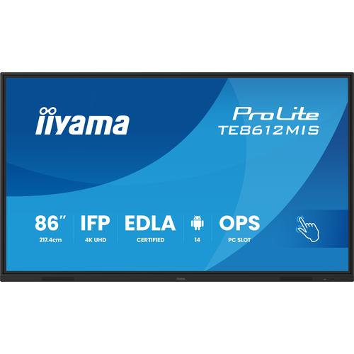 iiyama TE8612MIS-B4AG beeldkrant Interactief flatscreen 2,17 m (85.6") LCD Wifi 400 cd/m² 4K Ultra HD Zwart Touchscreen Type processor Android 24/7 - Image 2