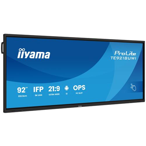 iiyama TE9218UWI-B1AG beeldkrant Interactief flatscreen 2,32 m (91.5") LED Wifi 500 cd/m² 5K Ultra HD Zwart Touchscreen Type processor Android 16/7 - Image 3