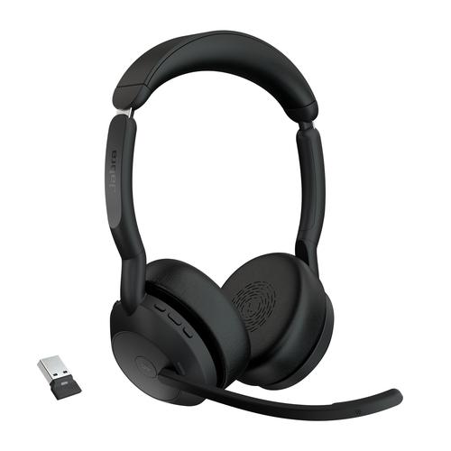 Jabra Evolve2 55 Headset Draadloos Hoofdband Kantoor/callcenter Bluetooth Zwart - Image 1